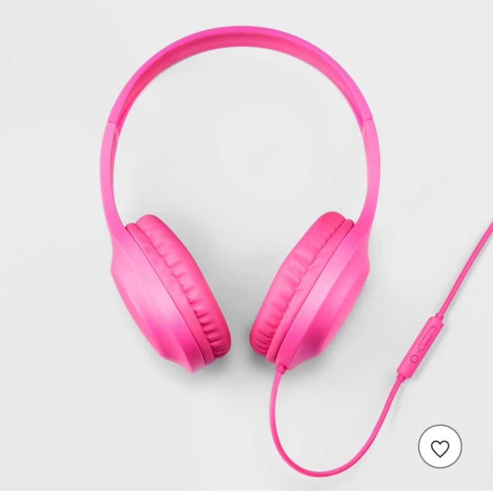 Hey Day Wired On-Ear Headphones Hot Pink